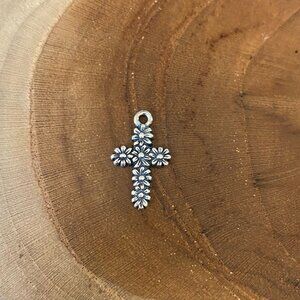 James Avery Margarita Cross Charm, Sterling Silver